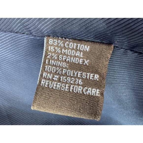 J.Mclaughlin Womens Aubrey Blazer Jacket M Navy Blue Corduroy Preppy Academia - Picture 11 of 14